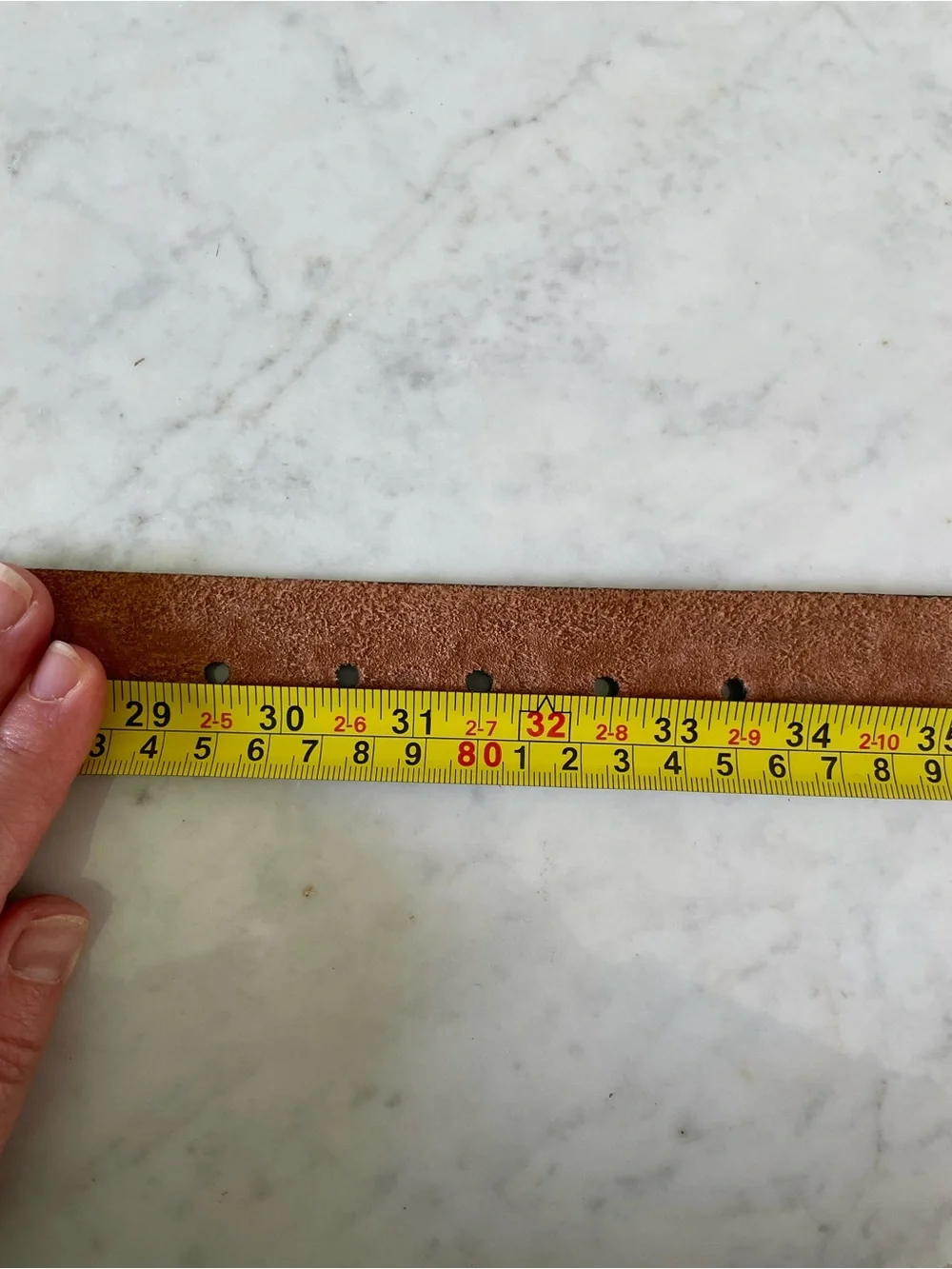 Fossil Floral Embossed Leather Belt